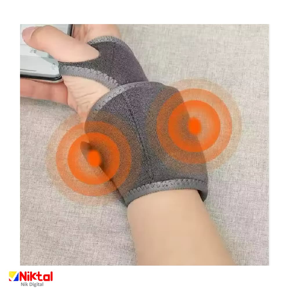 مچ بند ماساژور و گرم‌کن هوشمند گرافنی YX-A08 | ماساژ لرزشی و گرمایش قابل تنظیم — تصویر ۲