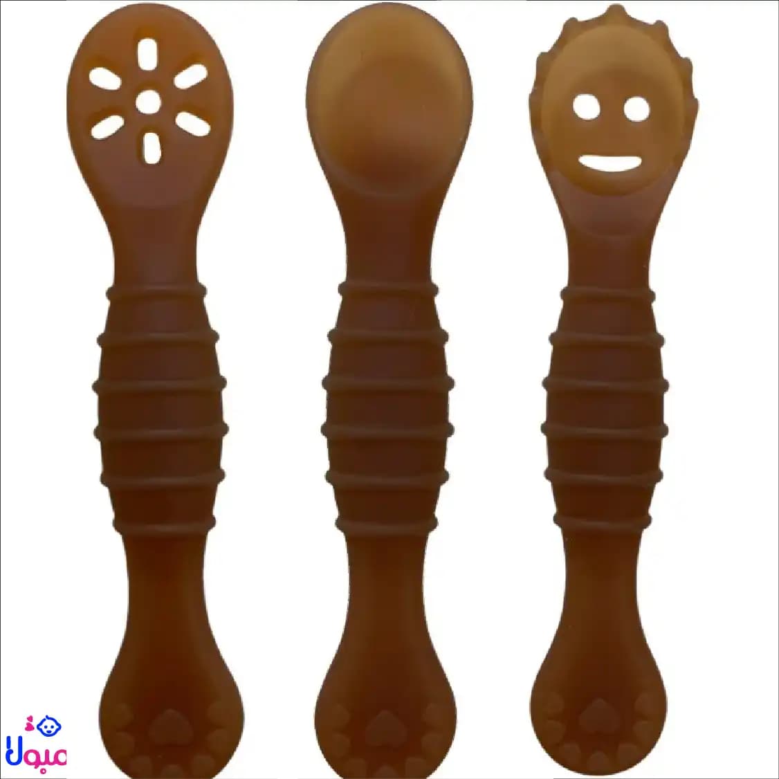 ست قاشق سیلیکونی ۳عددی طرح هی اورشی