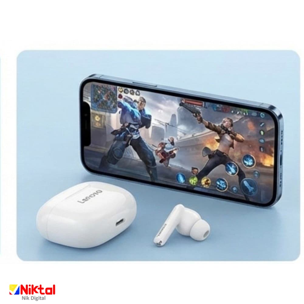 ایرپاد بی‌سیم Lenovo EA210 | (اورجینال) با شارژدهی ۳۰ ساعته — تصویر ۳