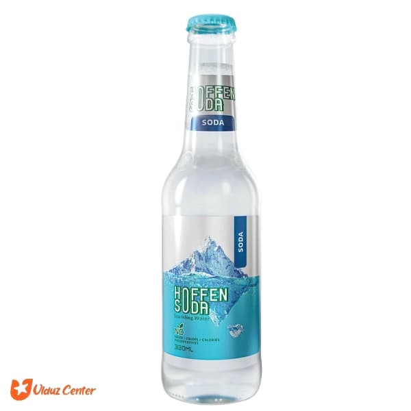 نوشیدنی گازدار Hoffen Soda بدون طعم (سودا) حجم 330 میل