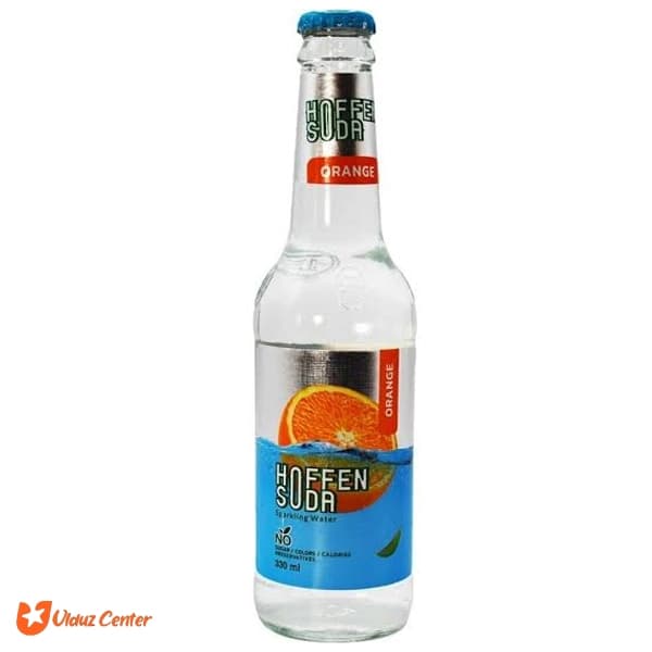 نوشیدنی گازدار Hoffen Soda با طعم پرتقال 330 میل