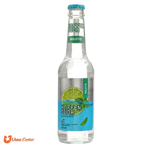 نوشیدنی گازدار Hoffen Soda با طعم لیمو و نعناع 330 میل
