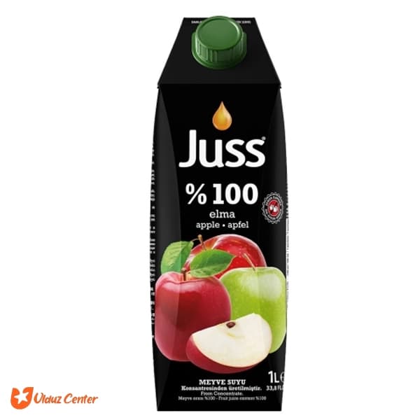 نوشیدنی 100% طبیعی Juss با طعم سیب 1 لیتری