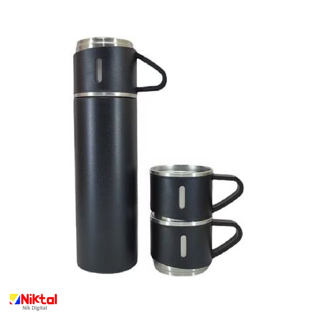فلاسک نیم‌لیتری ۳ کاپ VACUUM | قابلیت گرم نگه داشتن تا 12 ساعت — تصویر ۲