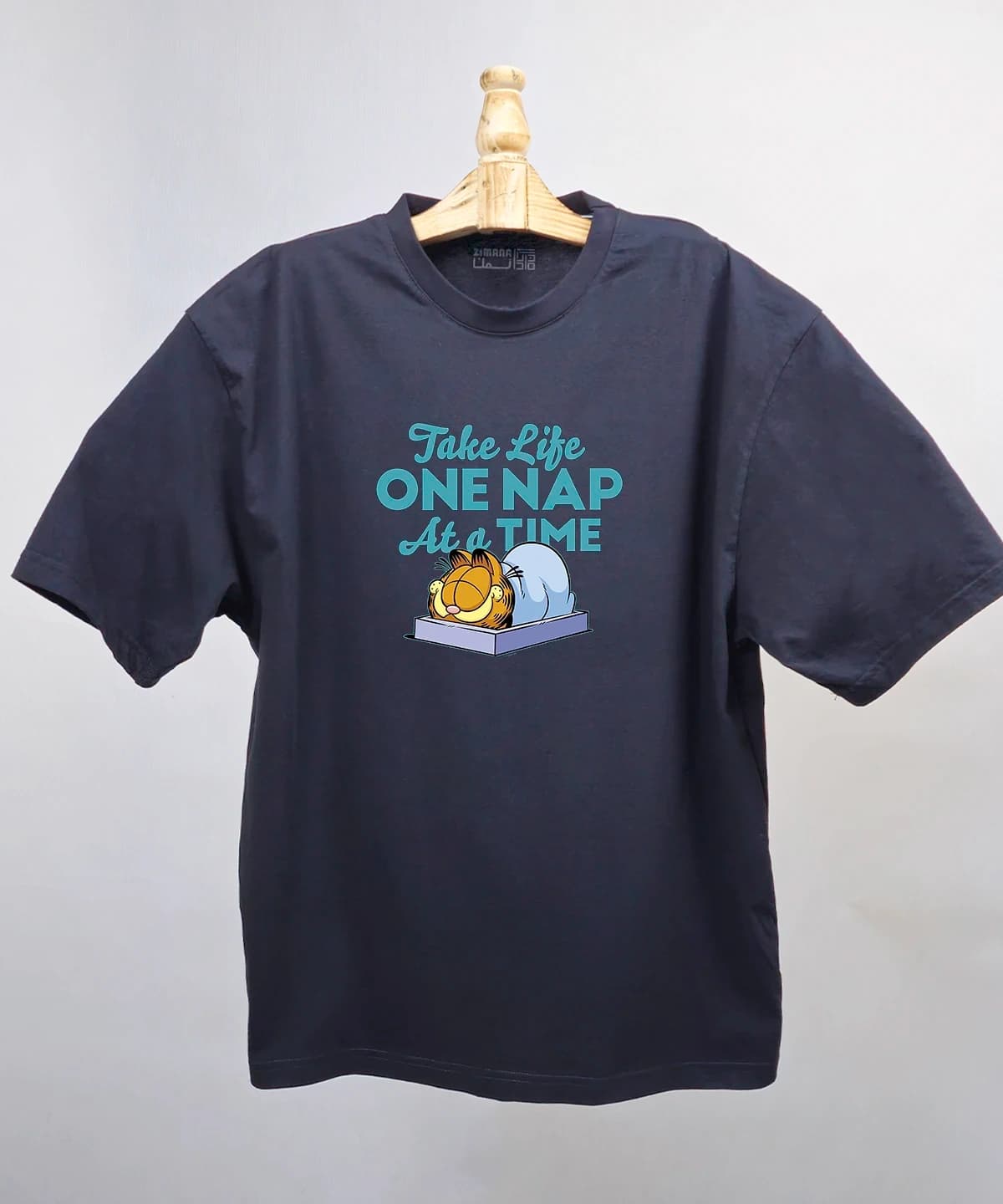 تیشرت لش مردانه و زنانه گارفیلد طرح Take Life One Nap At A Time