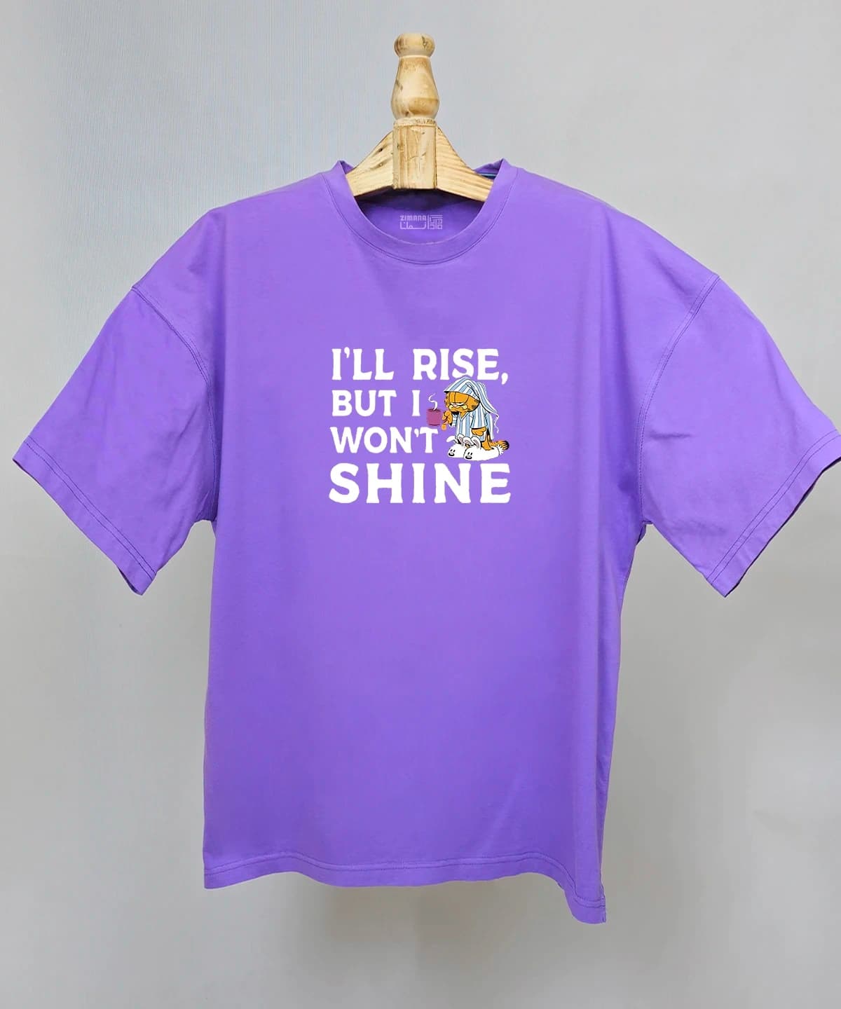 تیشرت لش مردانه و زنانه گارفیلد طرح I’ll Rise, But I Won’t Shine