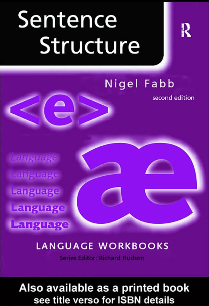 کتاب ساختار جمله (Sentence Structure) نسخه انگلیسی PDF | نایجل فاب