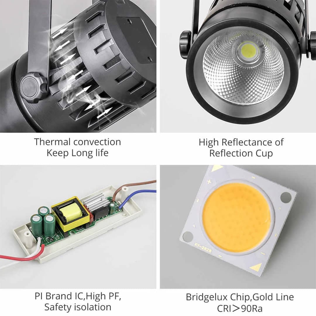 ال ای دی COB ریلی 30 وات 300 میلی آمپر سفید مهتابی 1919 — تصویر ۴