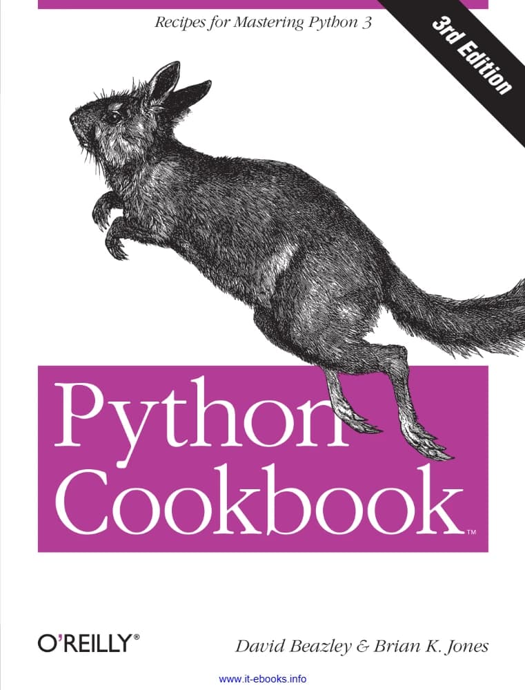 کتاب آشپزی پایتون (Python Cookbook) نسخه انگلیسی PDF | دیوید بیزلی