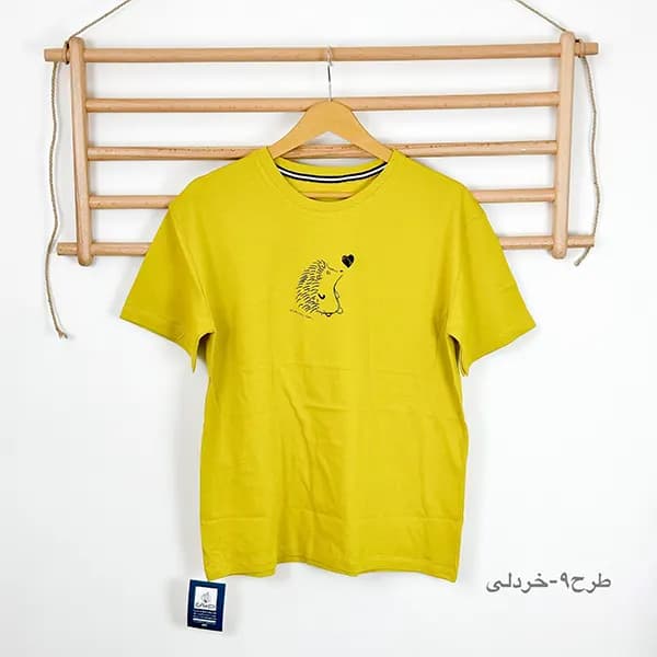 تیشرت رنگی پنبه گراماتن – طرح 9 — تصویر ۸