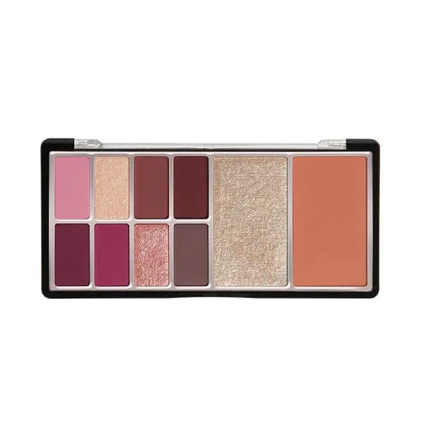 پالت چشم و صورت 10 رنگ سه کاره کارکتر Character Face & Eyes Shadow/Blush Palette(CFE 001)