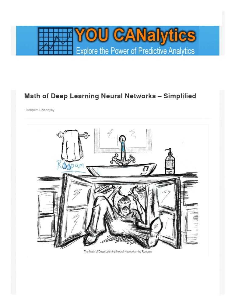 کتاب ریاضیات یادگیری عمیق ساده شده (Math of Deep Learning Neural Networks Simplified) نسخه انگلیسی PDF