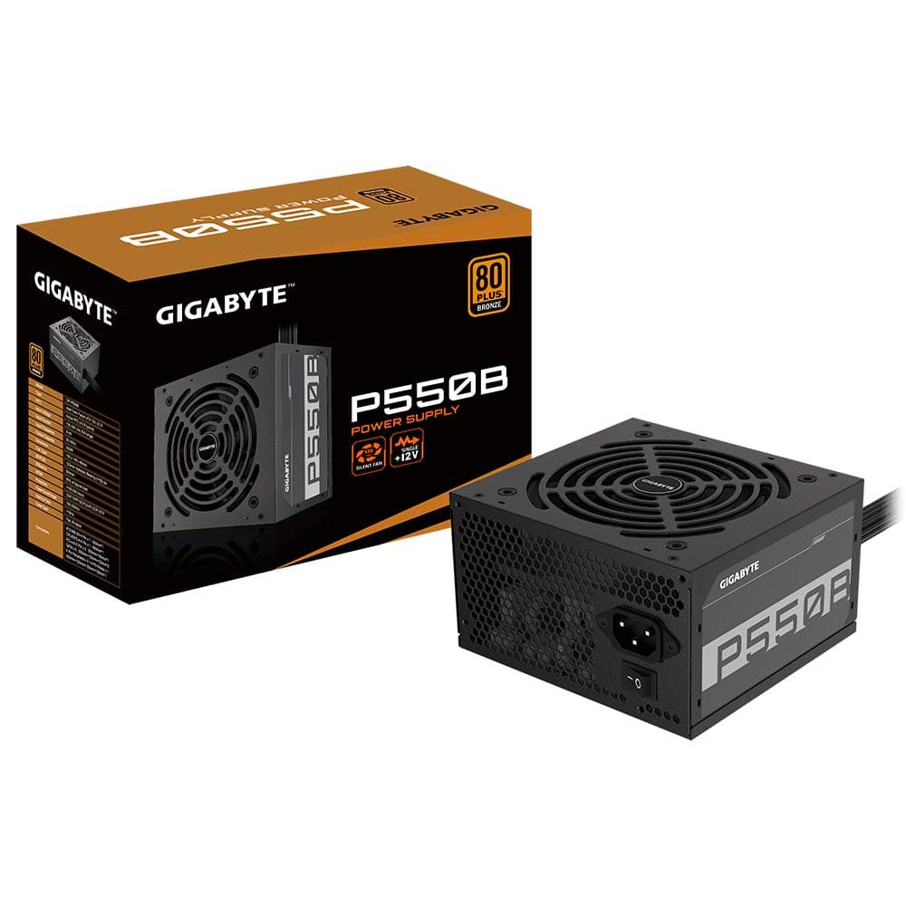 منبع تغذیه گیگابایت مدل GIGABYTE GP-P550B BRONZE کارکرده 550 وات