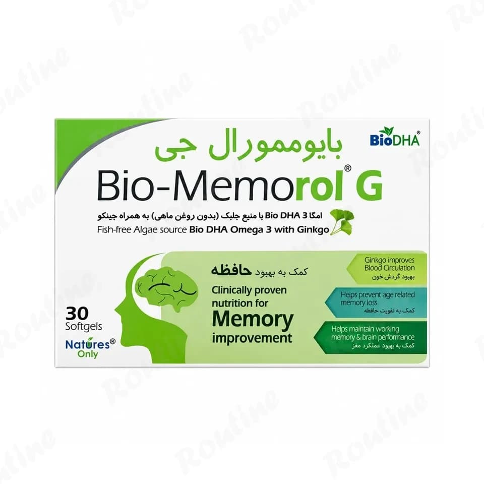 کپسول ژلاتینی نرم بایو ممورال جی نیچرز اونلی 30 عددی