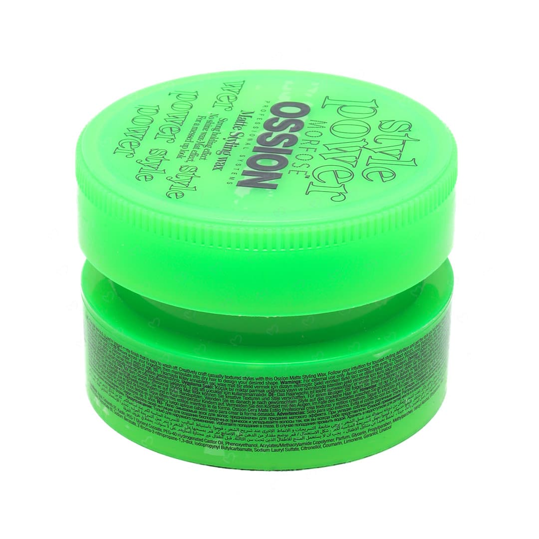 واکس مو مورفوس سری Ossion مدل Matte Styling حجم 100 میلی لیتر — تصویر ۳