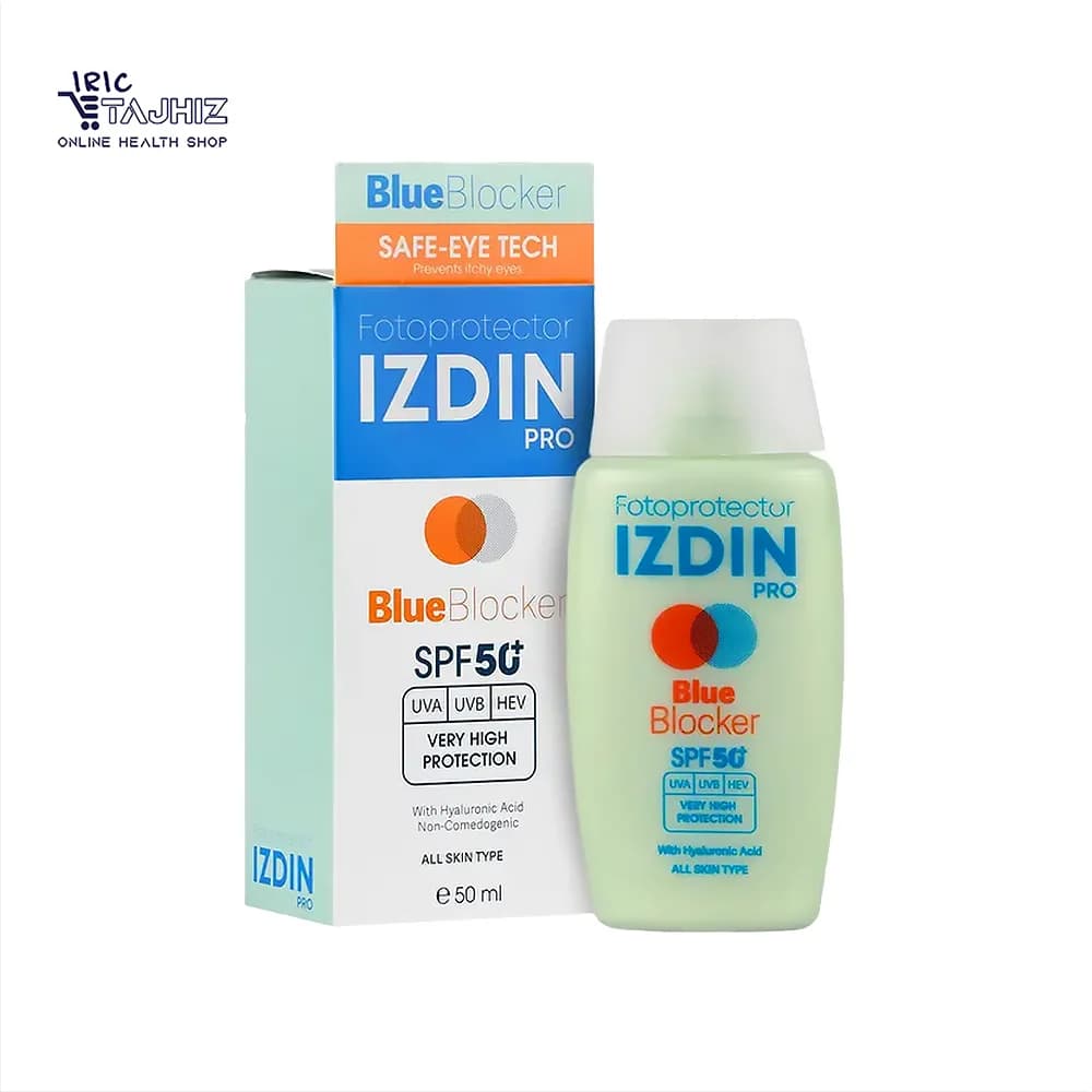 فلوئید ضد آفتاب روشن کننده بلو بلاکر SPF50 ایزدین پرو — تصویر ۲