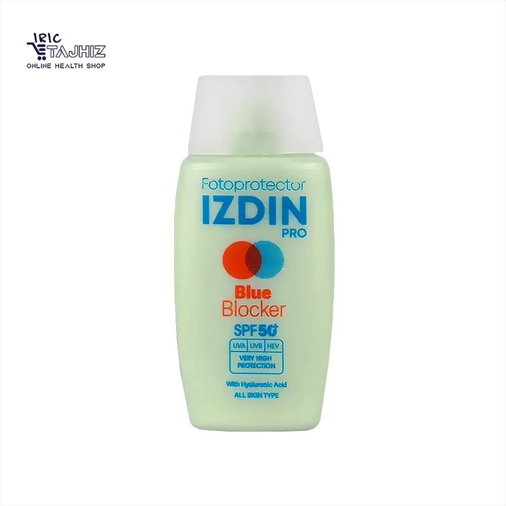 فلوئید ضد آفتاب روشن کننده بلو بلاکر SPF50 ایزدین پرو