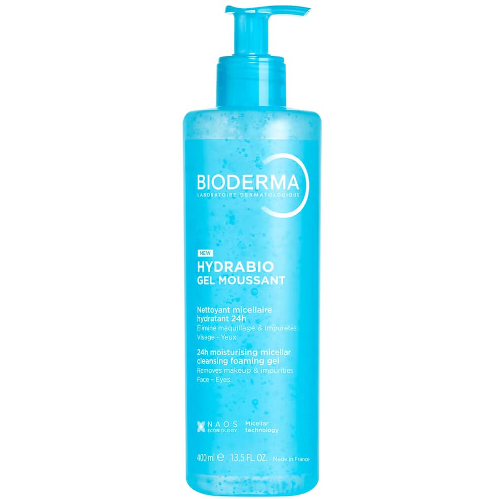 ژل شستشوی صورت آبرسان بایودرما مدل Hydrabio مناسب پوست خشک حجم 400 میل