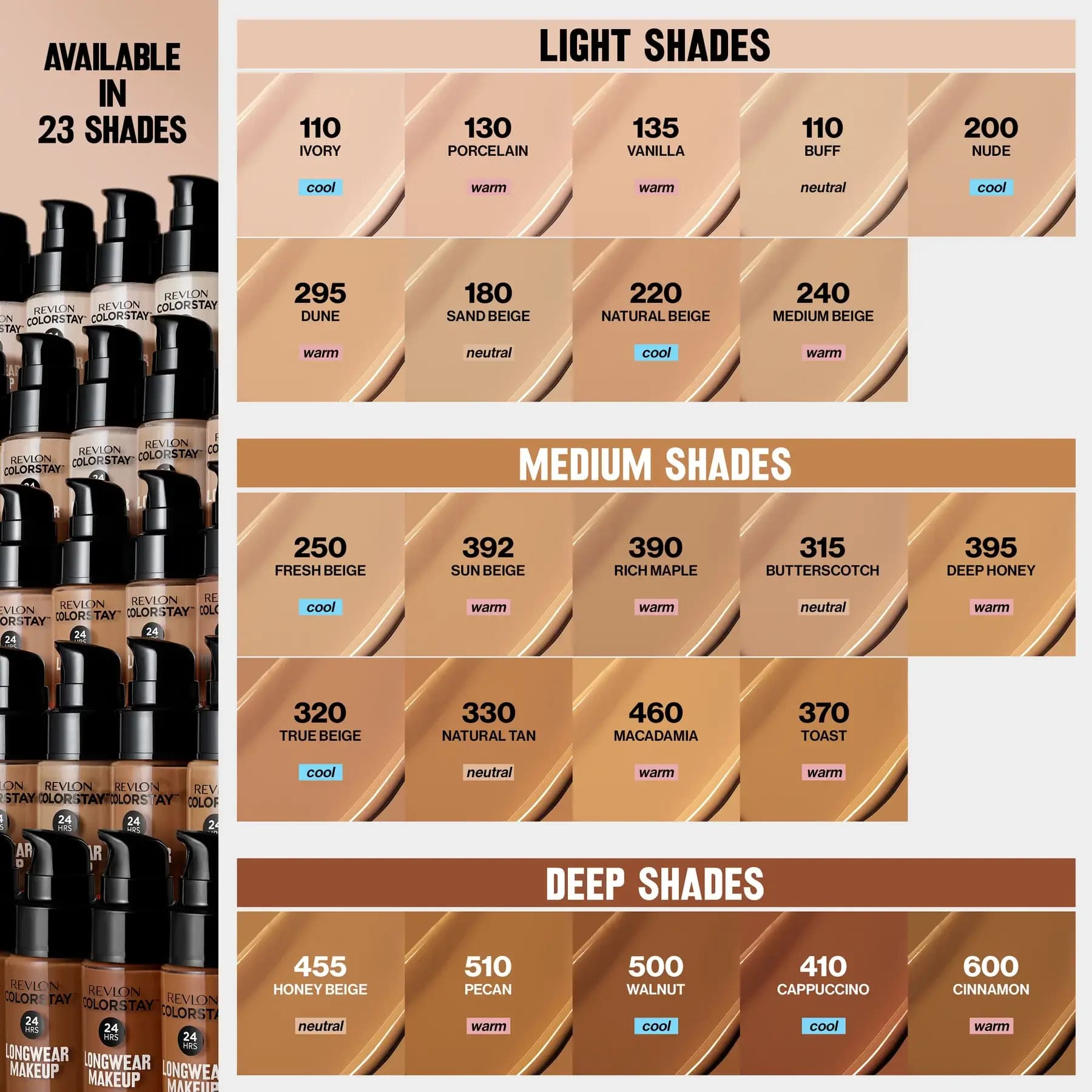 کرم آرایشی بادوام رولون مدل Color Stay با SPF20 مناسب پوست نرمال تا خشک شماره 240 حجم 30 میل — تصویر ۴