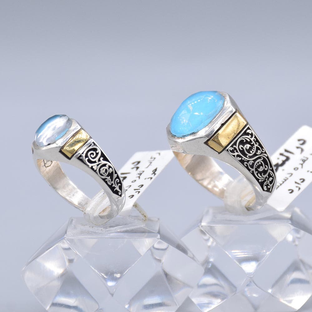 انگشتر ست زنانه و مردانه در نجف با حرز «کد 5629 و 5630»