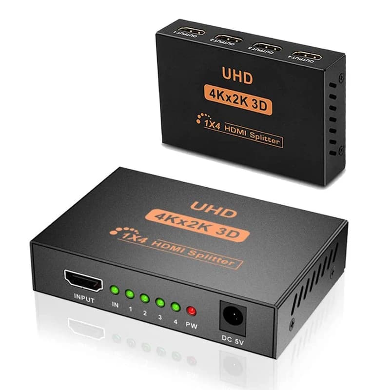 اسپلیتر 1 به 4 HDMI مدل UHD-HTS 4K اورجینال کد 8822