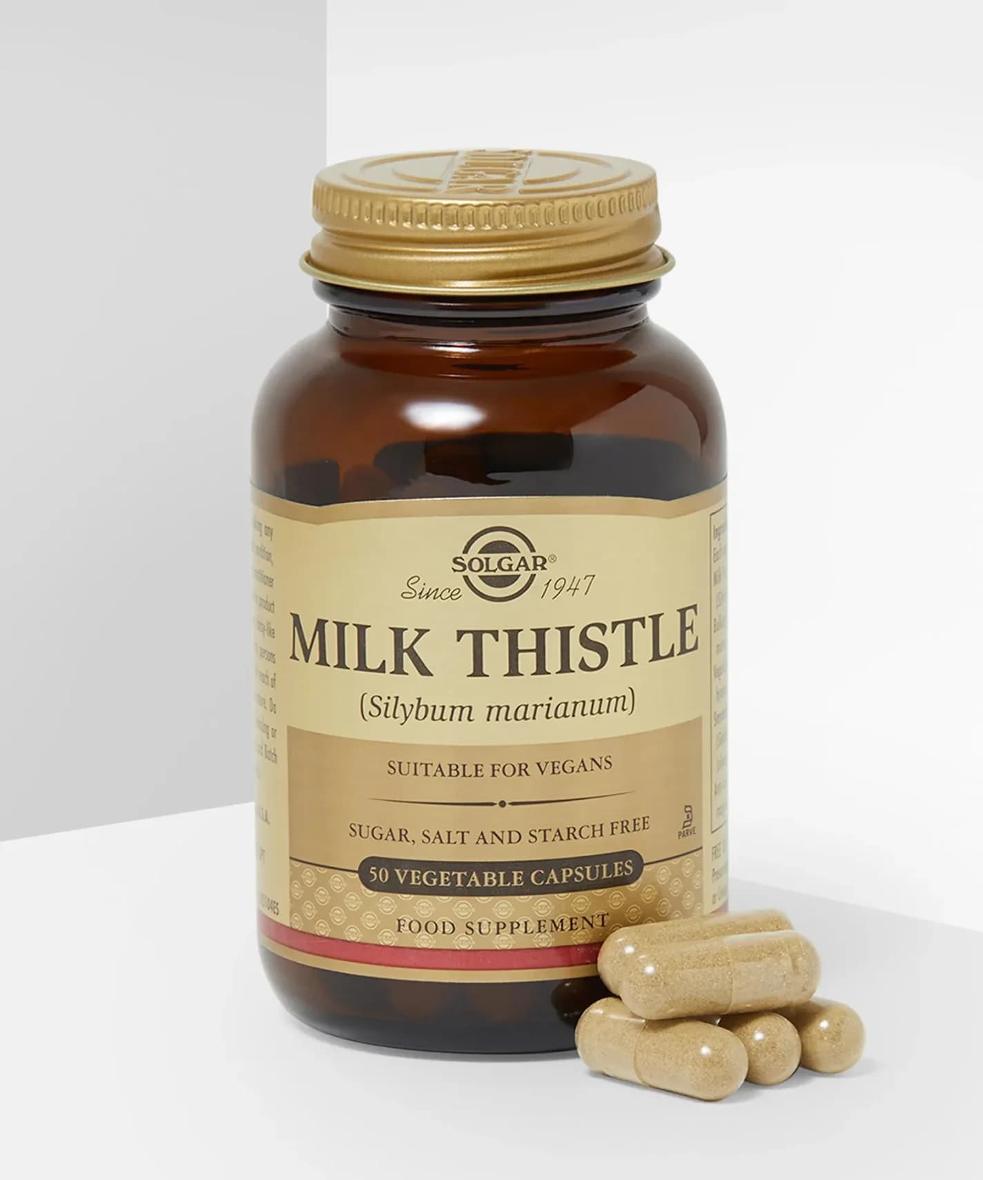 مکمل گیاهی مراقبت از کبد سولگار حاوی Milk Thistle بسته 50 عددی — تصویر ۲