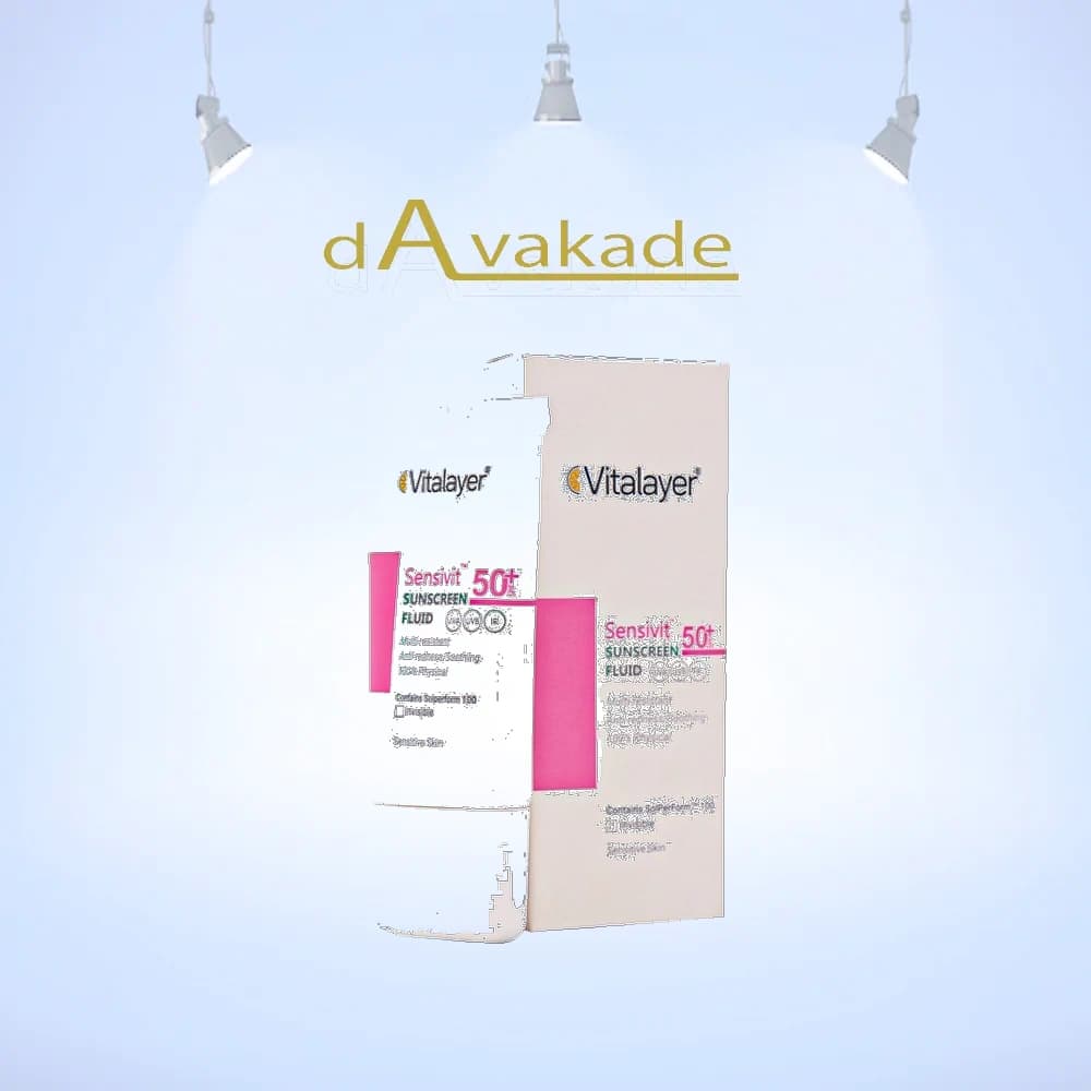 فلوئید ضد آفتاب SPF50+ پوست حساس بی رنگ ویتالیر VITALAYER