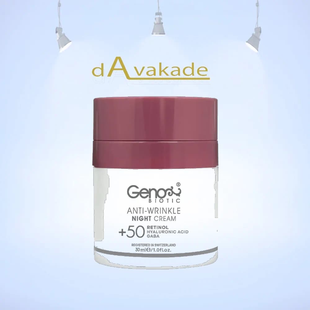 کرم ضد چروک شب بالای 50 سال ژنوبایوتیک GENOBIOTIC