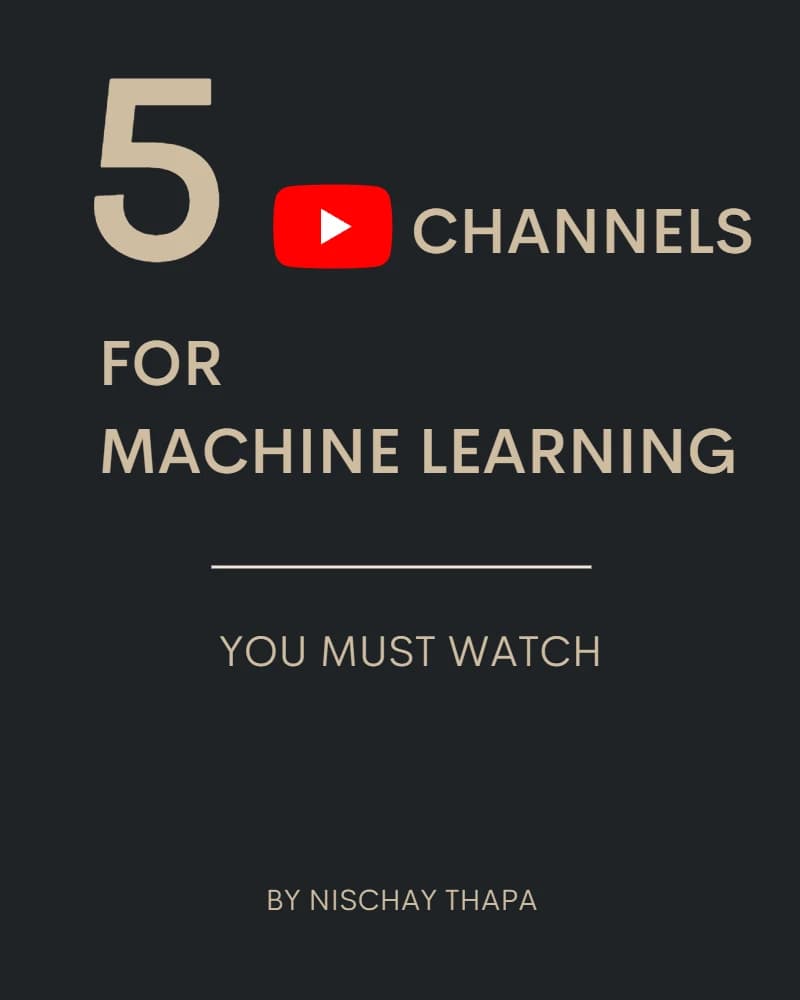کتاب ۵ کانال یوتیوب که حتما برای یادگیری ماشین باید ببینید (5 Must Watch YouTube Channels for ML) نسخه انگلیسی PDF