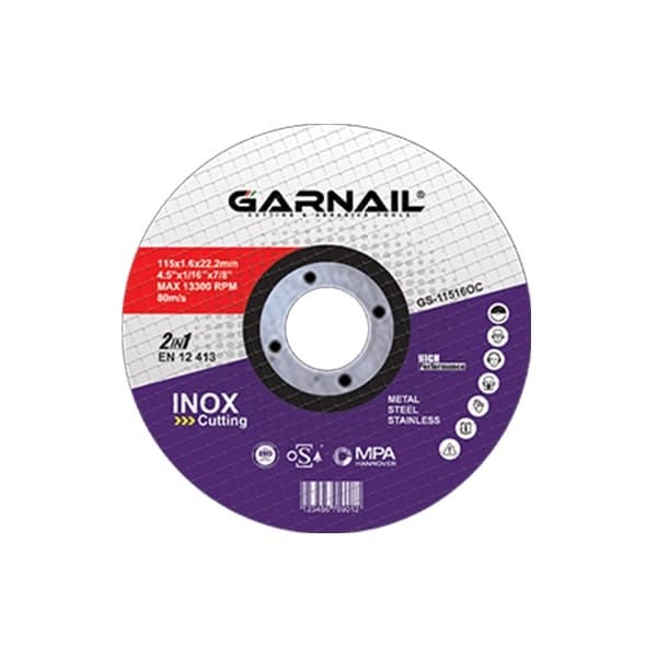صفحه استیل بر مینی گارنیل 115×1.6 میلی متر مدل GS-11516OC-مجموعه ( 5 عددی )