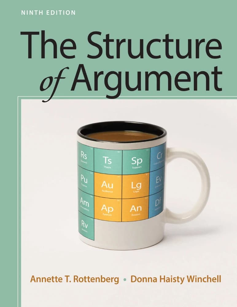 کتاب ساختار استدلال (The Structure Of Argument) نسخه انگلیسی PDF | آنت روتنبرگ