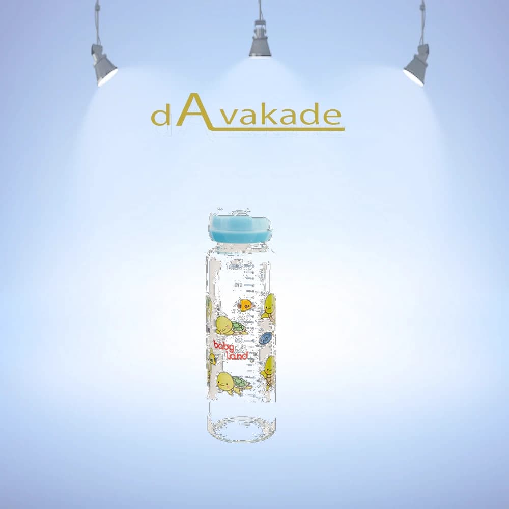 شیشه شیرخوری پیرکس 240 میل عریض BABY LAND بیبی لند مدل 463