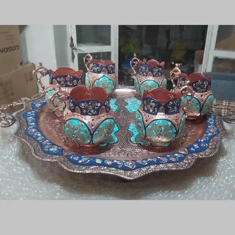سرویس چایخوری فیروزه کوب با ضمانت اصالت و کیفیت