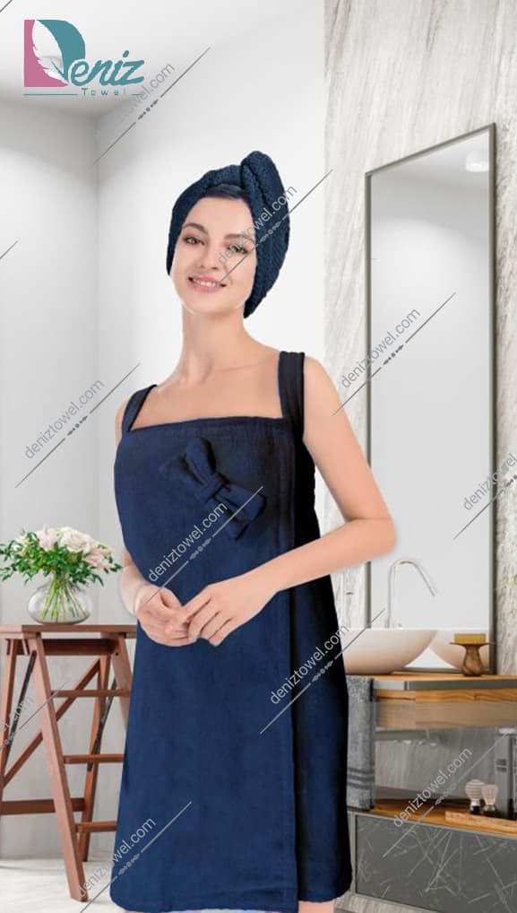 حوله سونایی طرح ساده رنگ نوک مدادی