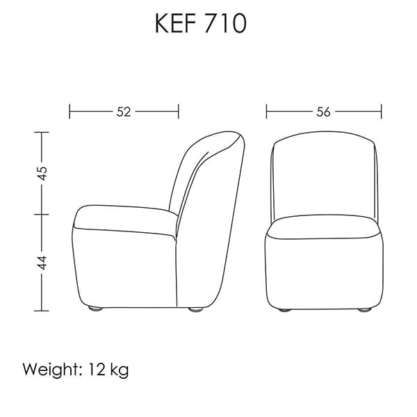 مبل تک نفر مدل KEF710 آرتمن — تصویر ۳