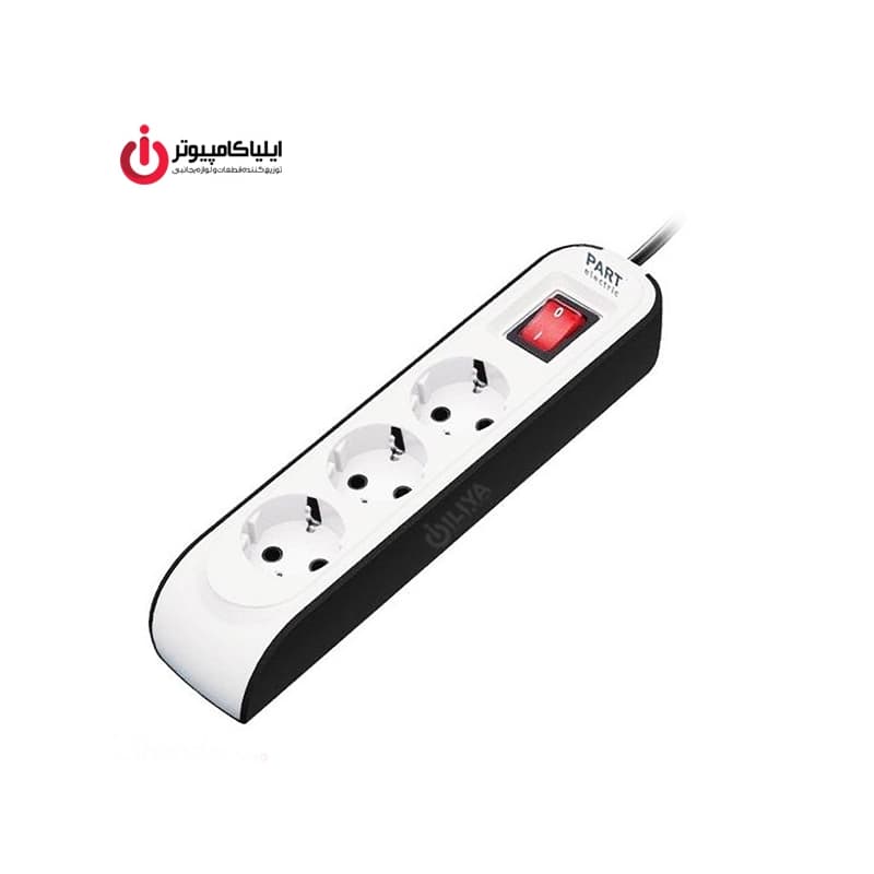 رابط برق 3 کانال پارت الکتریک با کابل 1.8 متر مدل Part Electric 8760 — تصویر ۲