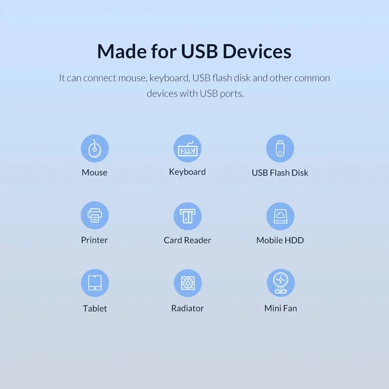 هاب USB3.0 هفت پورت اوریکو مدل BT2U3-7AB — تصویر ۱۰