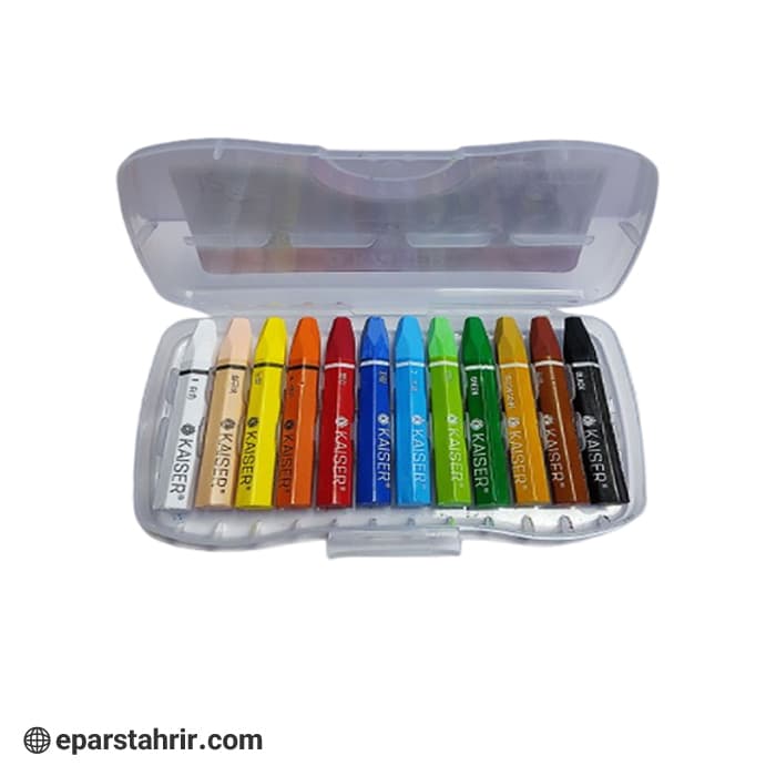 پاستل روغنی کایزر کد(sk460) 12 رنگ — تصویر ۲