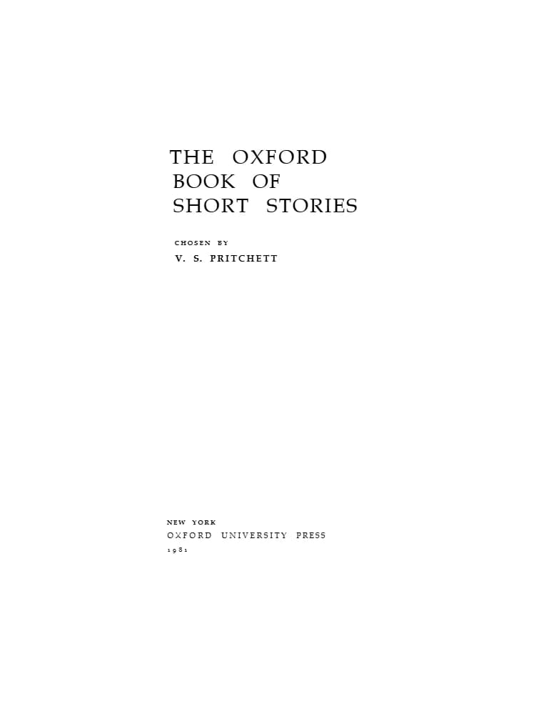 کتاب داستان های کوتاه آکسفورد (The Oxford Book of Short Stories) نسخه انگلیسی PDF