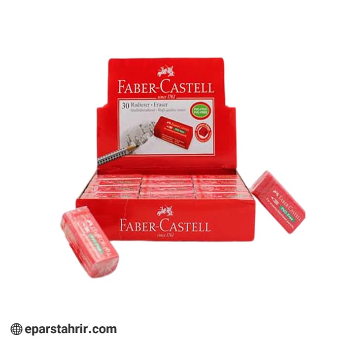 پاکن فابرکاستل رنگ قرمز (بسته 30 عددی)