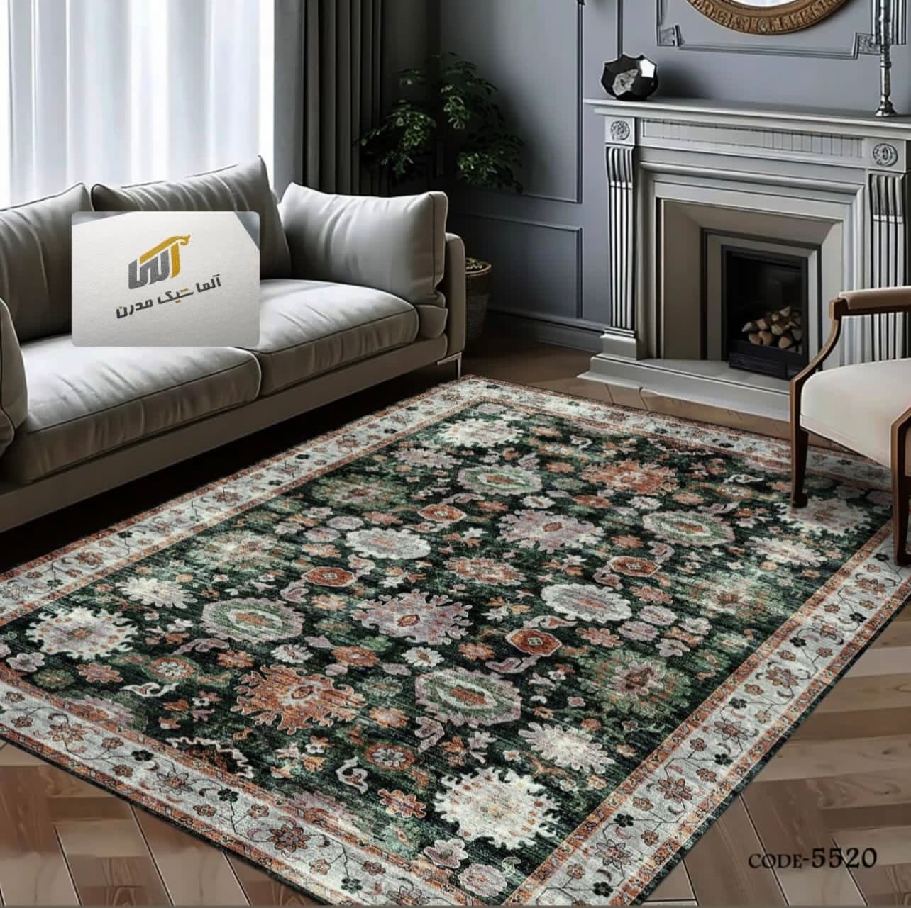 روفرشی طرح وینتیج کد CRUG-VTG-248