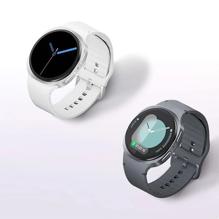 ساعت هوشمند 40 میلی‌متری SAMSUNG مدل Galaxy Watch 8 با بند پلاستیکی سفید — تصویر ۴