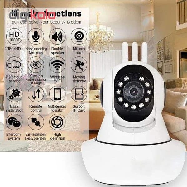 دوربین مداربسته تحت شبکه بی سیم مدل XP-219 کد k13511 — تصویر ۲
