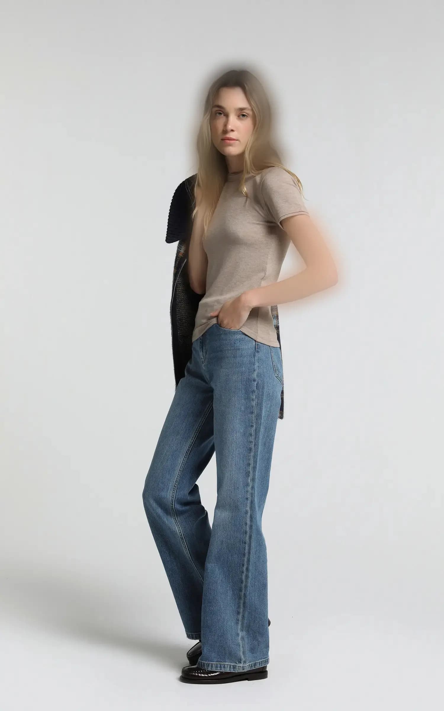 تیشرت زنانه ساده یقه گرد COLIN’S کد CL1081838 — تصویر ۳