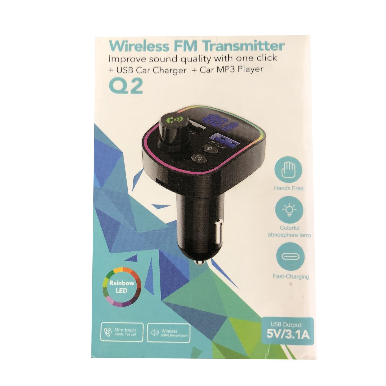 پخش کننده اف ام خودرو مدل FM-Q2 کد K13276