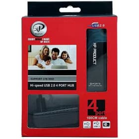 هاب یو اس بی 4 پورت به همراه شارژر ایکس پی مدل 824 کد k13269
