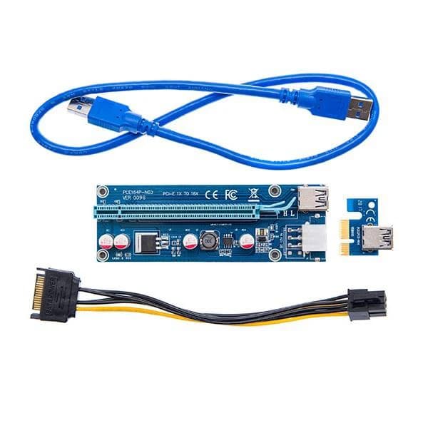 رایزر گرافیک تبدیل PCI EXPRESS X1 به X16 مدل 009s کد k13243
