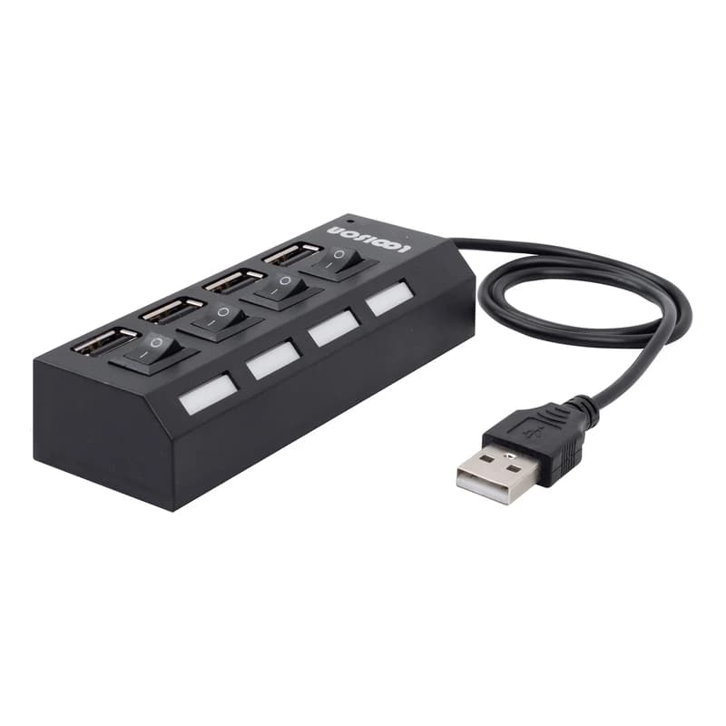 هاب 4 پورت USB 2.0 لویی سان مدل HI-SPEED کد K12650