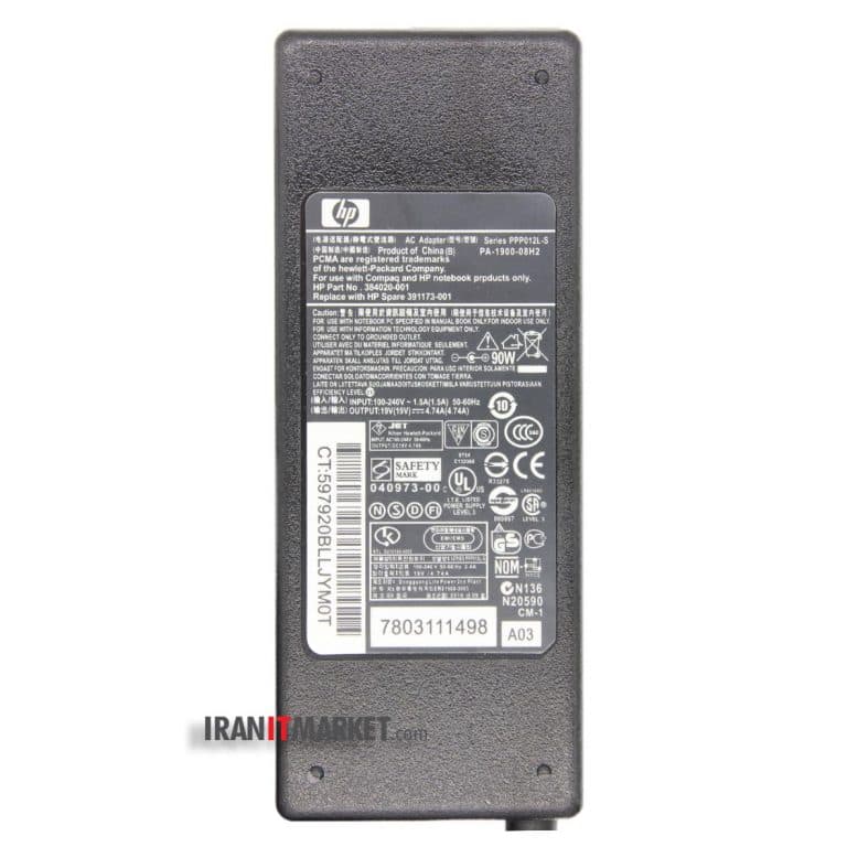 آداپتور و شارژر لپ تاپ اچ پی Adaptor hp pavilion dv3-4055tx 90wat