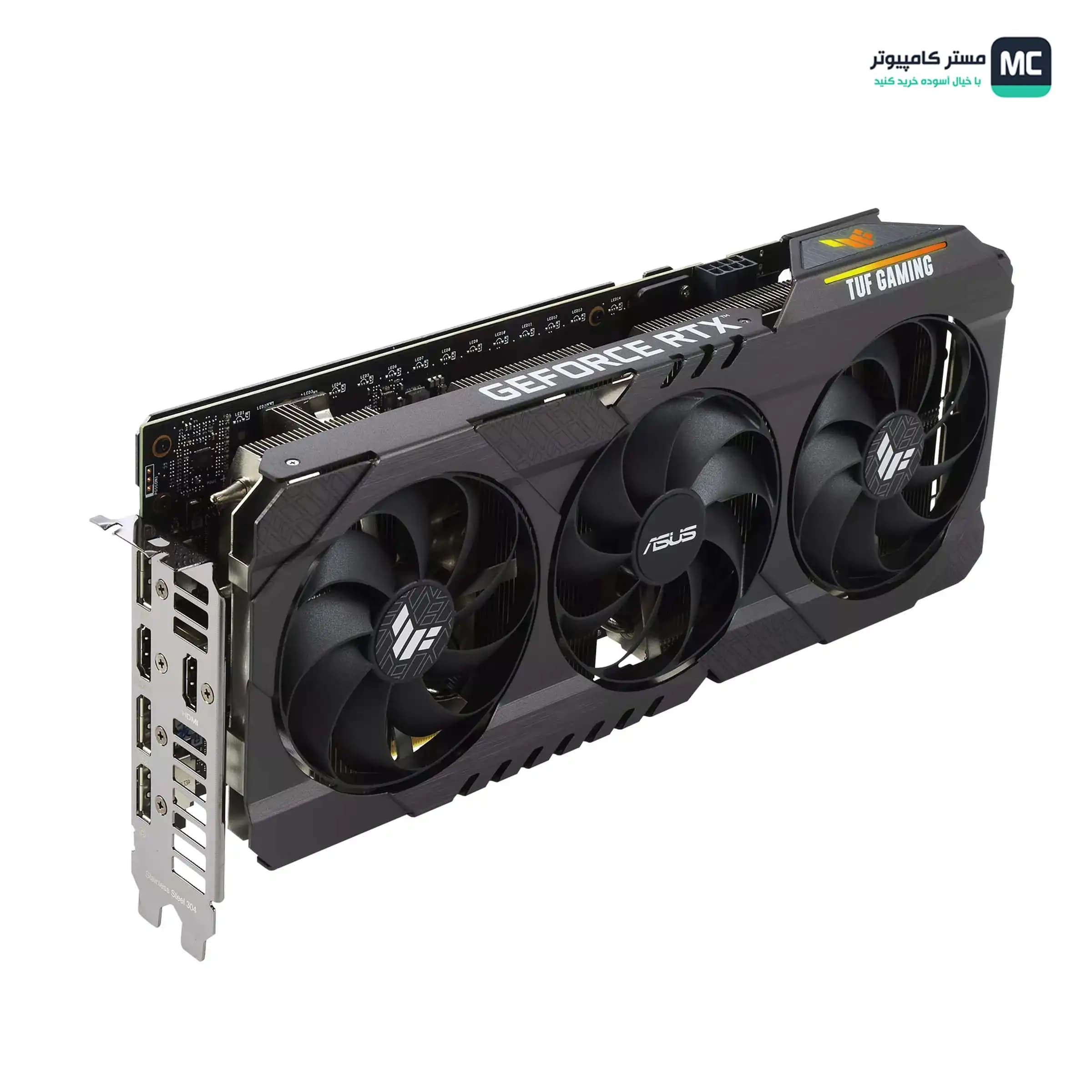 کارت گرافیک ایسوس TUF RTX 3060TI O8G V2 GAMING (درحدنو) — تصویر ۶